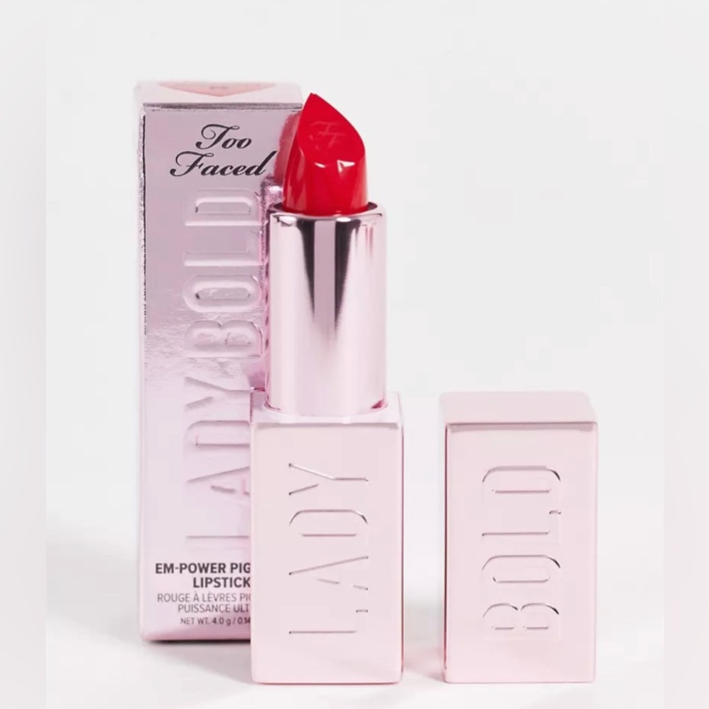 Too Faced Lady Bold “Unafraid” 08 Em-Power Pigment Lipstick Brand New in Box - Picture 1 of 9